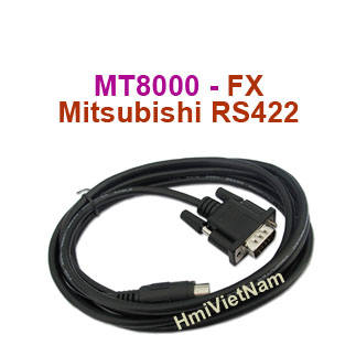 Cáp kết nối HMI Weintek MT8071iE với PLC Mitsubishi FX Series